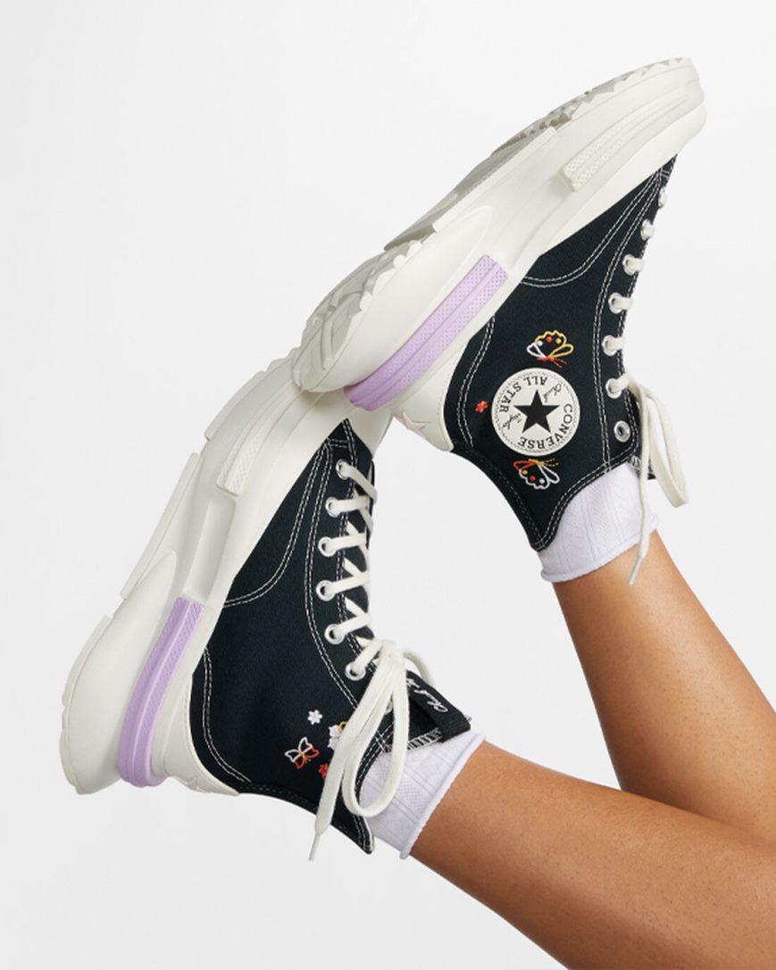 Topanky Na Platforme Converse Run Star Legacy CX Butterfly Wings Vysoke Damske Čierne | SK NWPXQ5